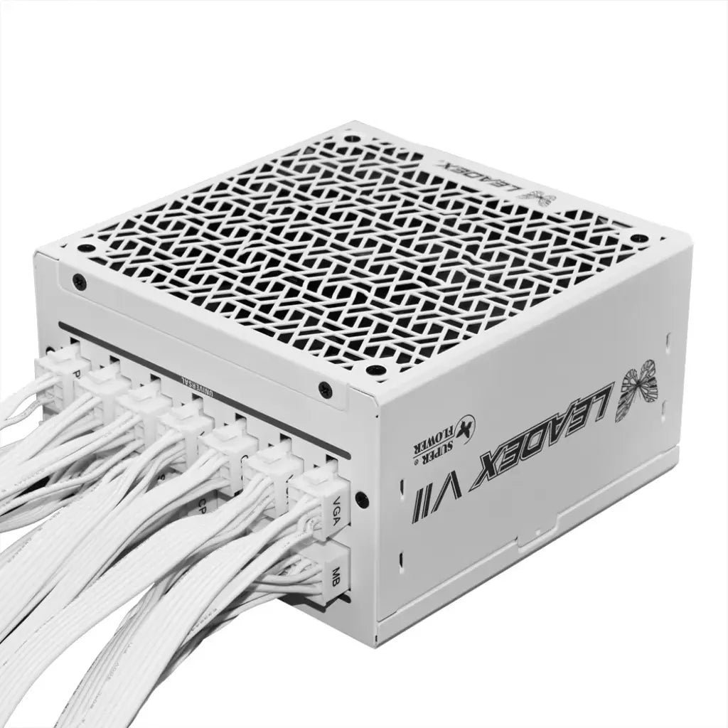 Super Flower Leadex VII Platinum PRO 1200W ATX 3.1 & PCIe 5.1 Fully Modular Power Supply - White Edition Super Flower Leadex VII Platinum PRO 1200W ATX 3.1 & PCIe 5.1 Fully Modular Power Supply - White Edition