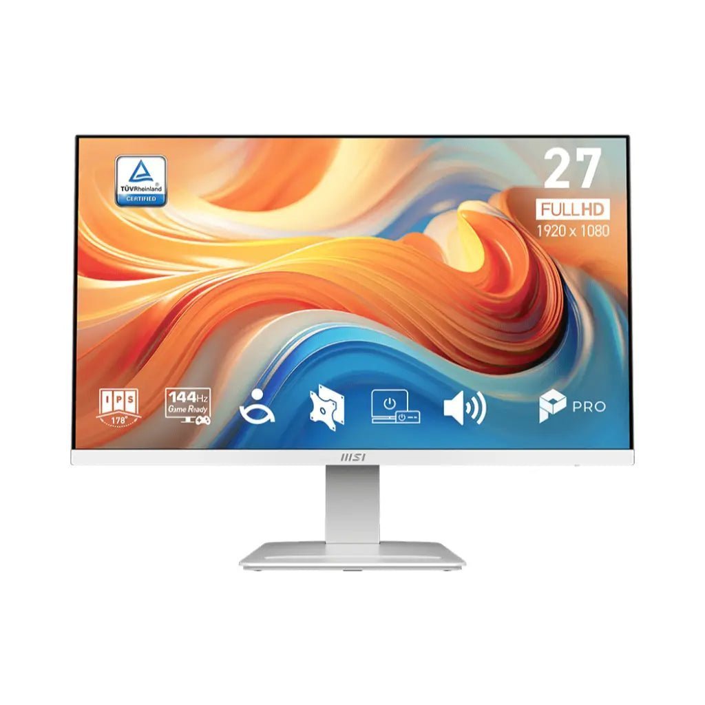 MSI PRO MP273W E14A 27-inch FHD IPS Monitor, 144Hz Refresh Rate, 1ms Response Time, Built-in Speakers MSI PRO MP273W E14A 27-inch FHD IPS Monitor, 144Hz Refresh Rate, 1ms Response Time, Built-in Speakers