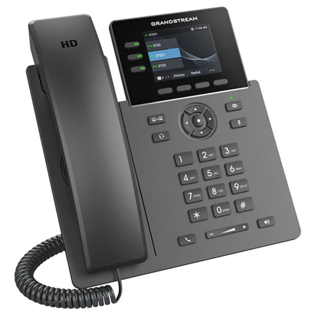 Grandstream GRP2611G Professional 3-Line Gigabit IP Phone with PoE and HD Audio Support