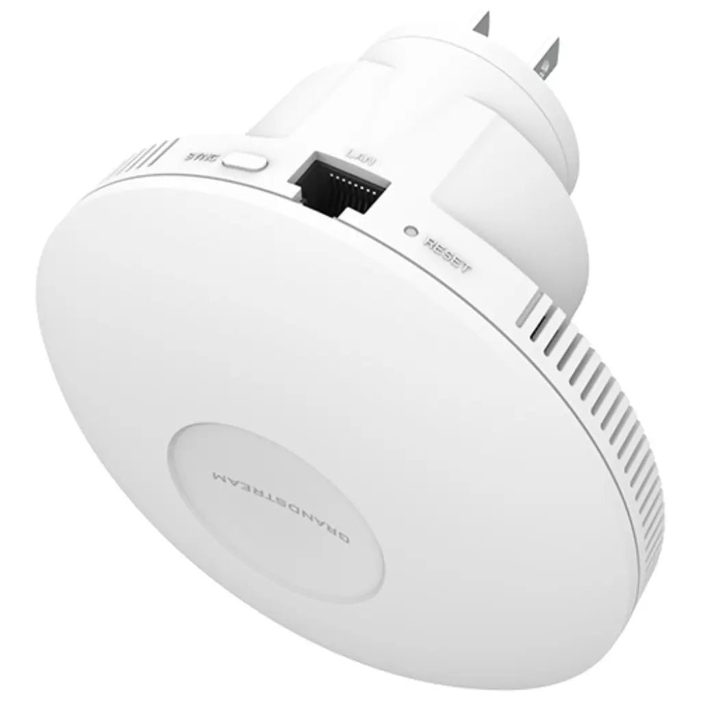 Grandstream GWN7660EM AX3000 WiFi 6 Dual-Band Wall-Plug Access Point and Mesh Extender