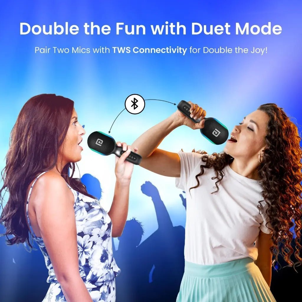 Portronics Dash 2 Wireless Karaoke Microphone with 10W Built-in Speaker (POR 1932)