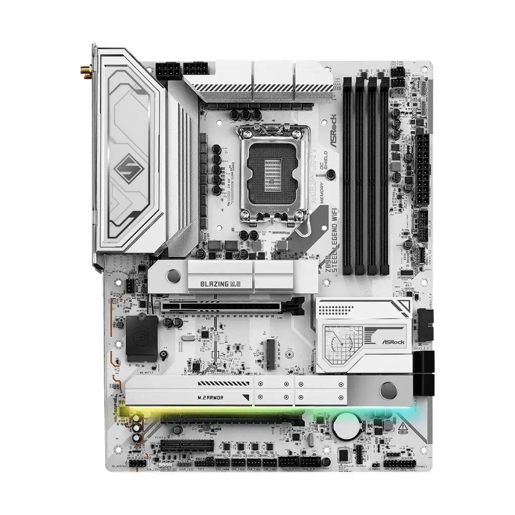 ASRock Z890 Steel Legend WiFi 7 Intel Z890 LGA1851 DDR5 ATX Motherboard - Premium Gaming Edition