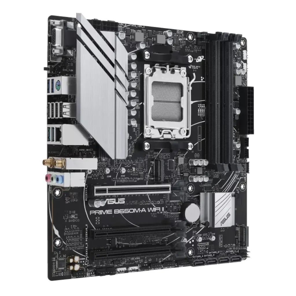ASUS Prime B650M-A WiFi II AMD AM5 DDR5 Micro-ATX Motherboard with WiFi 6 and PCIe 5.0 Support