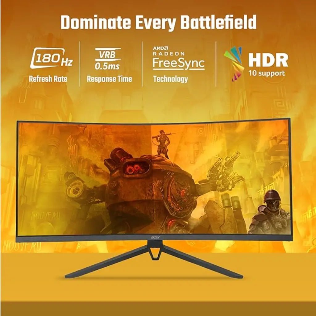 Acer ED343CUR 34-inch Ultra-Wide QHD 180Hz 1ms Curved Gaming Monitor