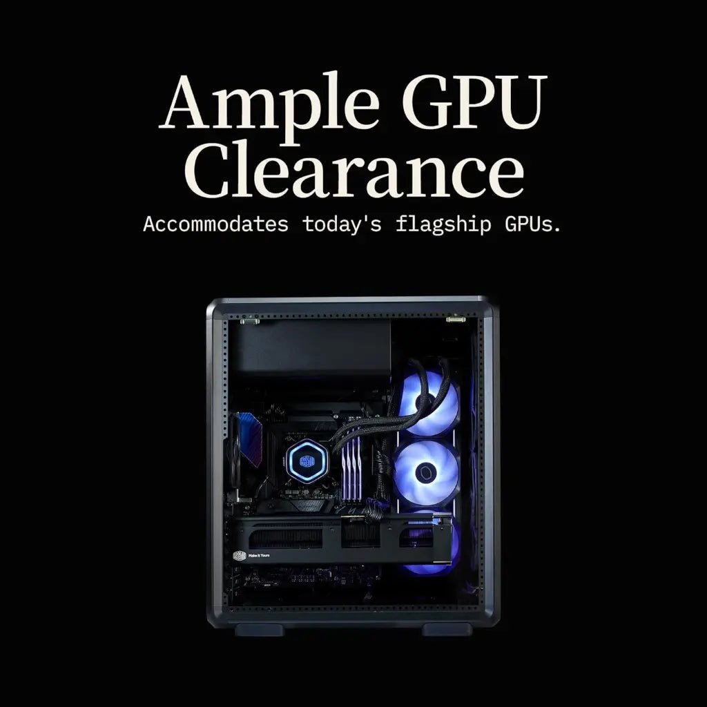 Cooler Master MasterFrame 500 Mesh ARGB Open-Frame Mid-Tower PC Case - Black
