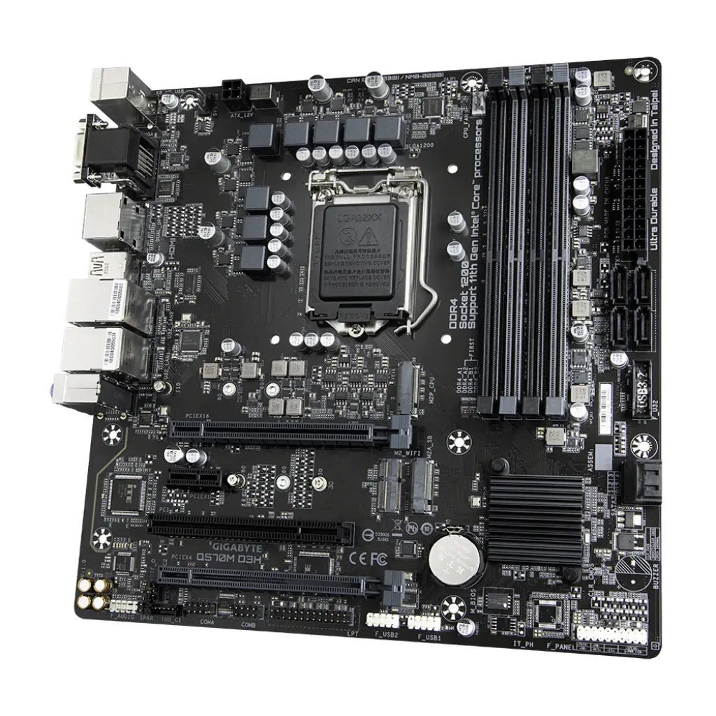 Gigabyte Q570M D3H Intel Q570 Chipset LGA1200 Socket DDR4 Micro-ATX Business Motherboard Gigabyte Q570M D3H Intel Q570 Chipset LGA1200 Socket DDR4 Micro-ATX Business Motherboard