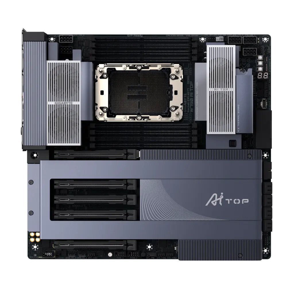 Gigabyte W790 AI TOP Wi-Fi 7 Intel W790 LGA4677 DDR5 E-ATX Motherboard for Workstation and AI Computing