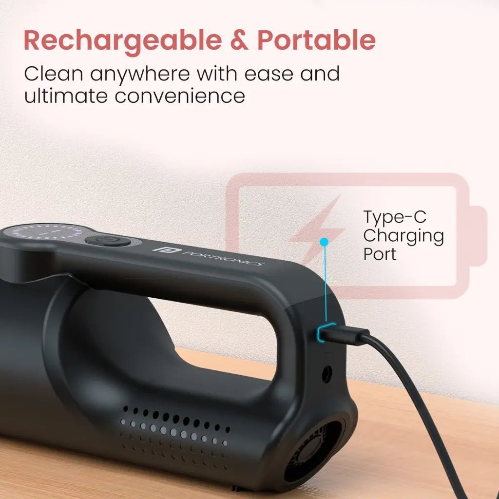 Portronics MopCop 4 POR 2962 2-in-1 Cordless and Corded Handheld Vacuum Cleaner