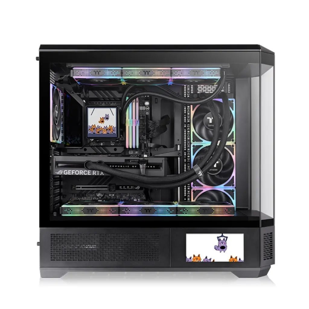 Thermaltake View 600 TG Full Tower ATX Case with 4 Tempered Glass Panels Thermaltake View 600 TG Full Tower ATX Case with 4 Tempered Glass Panels