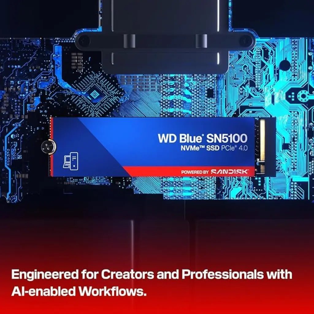 WD Blue SN5100 500GB M.2 2280 NVMe PCIe Gen4 Internal Solid State Drive