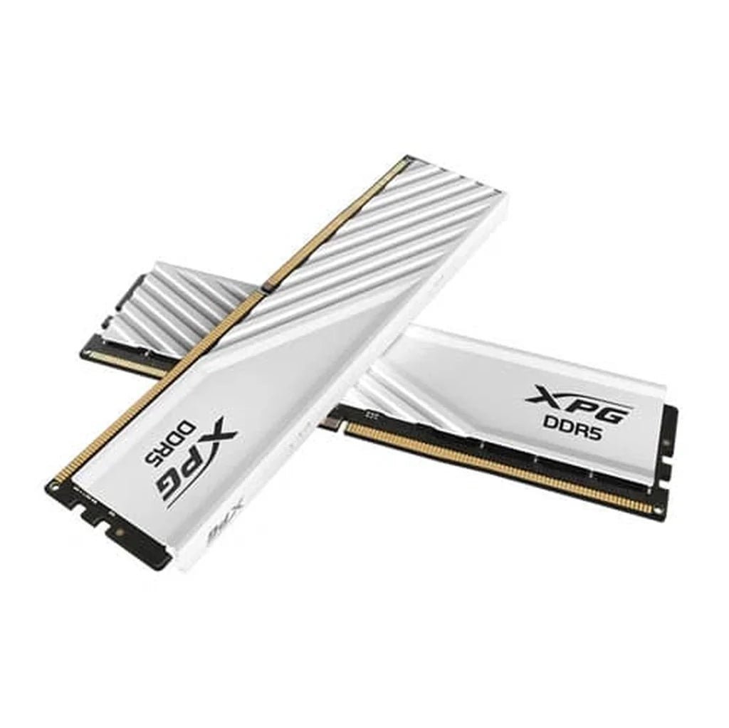 XPG LANCER BLADE 32GB (2x16GB) DDR5 6000MHz CL48 Low-Profile Gaming RAM Kit - White (Intel XMP 3.0 & AMD EXPO Compatible)