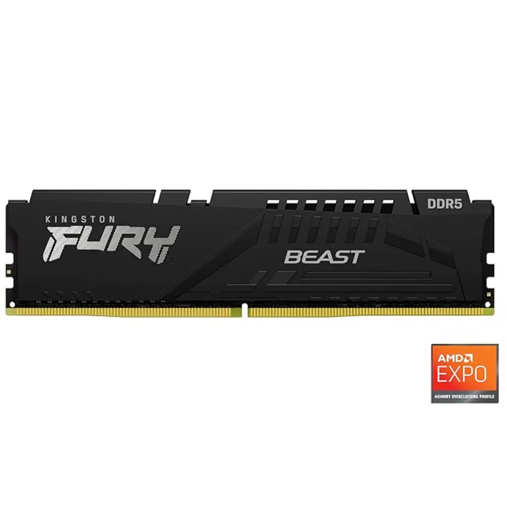 Kingston FURY Beast 16GB (1x16GB) DDR5 5200MHz CL36 UDIMM Desktop Gaming Memory Module Kingston FURY Beast 16GB (1x16GB) DDR5 5200MHz CL36 UDIMM Desktop Gaming Memory Module