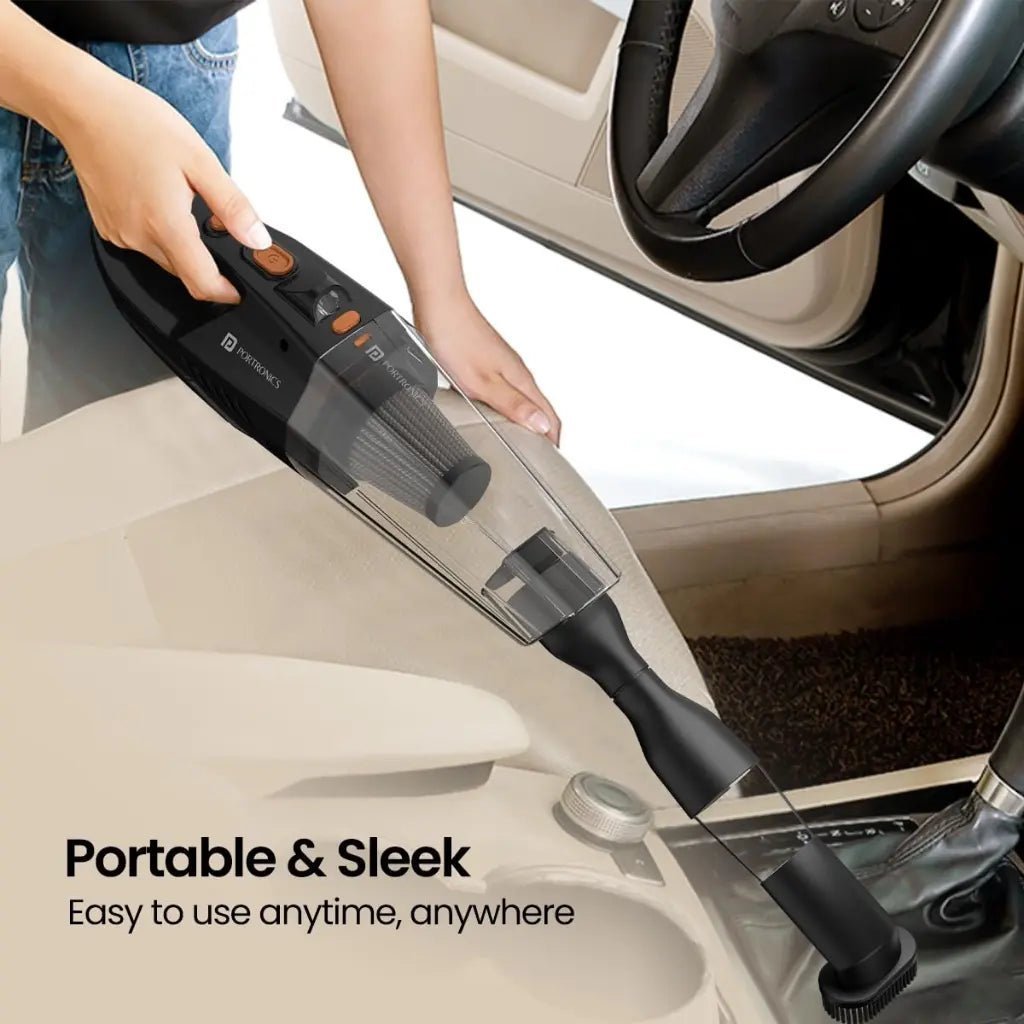 Portronics Mopcop POR 2573 Portable Rechargeable Handheld Vacuum Cleaner with Washable HEPA Filter