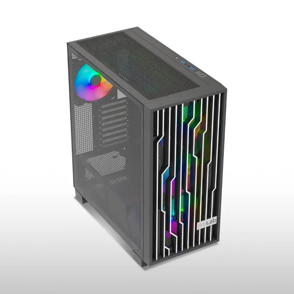 ProLab Design AI848 ARGB Mid-Tower ATX Workstation Cabinet with 4x140mm Fans and USB-C ProLab Design AI848 ARGB Mid-Tower ATX Workstation Cabinet with 4x140mm Fans and USB-C