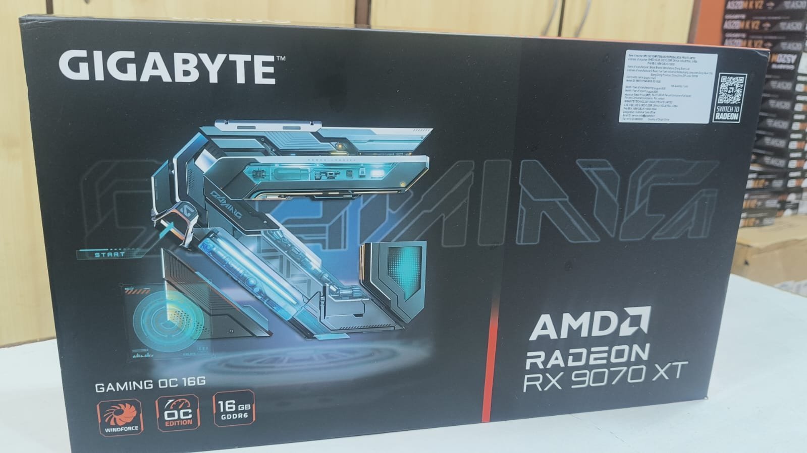 Gigabyte AMD Radeon RX 9070 XT GAMING OC 16GB GDDR6 Graphics Card Gigabyte AMD Radeon RX 9070 XT GAMING OC 16GB GDDR6 Graphics Card