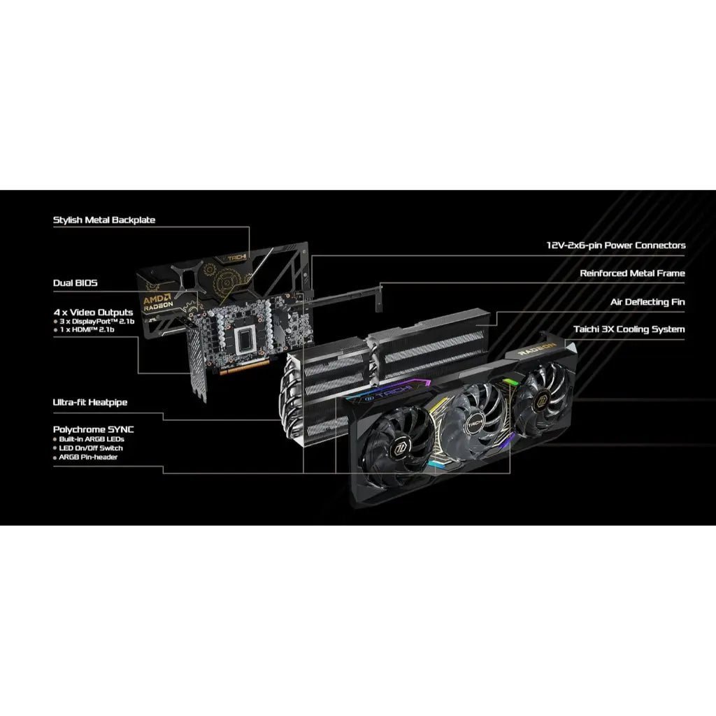 ASRock Taichi AMD Radeon RX 9070 XT 16GB GDDR6 Overclocked Graphics Card ASRock Taichi AMD Radeon RX 9070 XT 16GB GDDR6 Overclocked Graphics Card