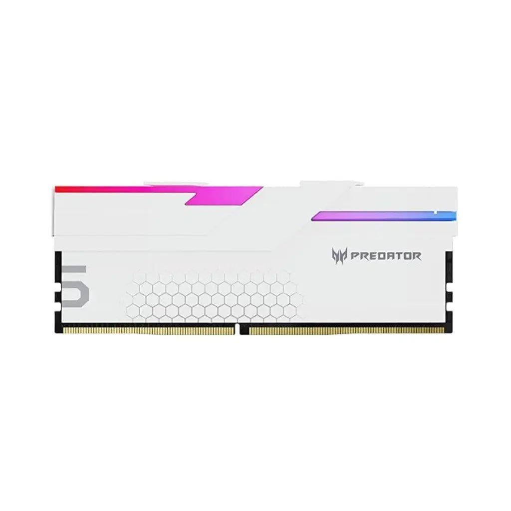 Acer Predator Hermes RGB 48GB (2x24GB) DDR5 7200MHz CL36 Desktop Memory Kit - White - Image 3