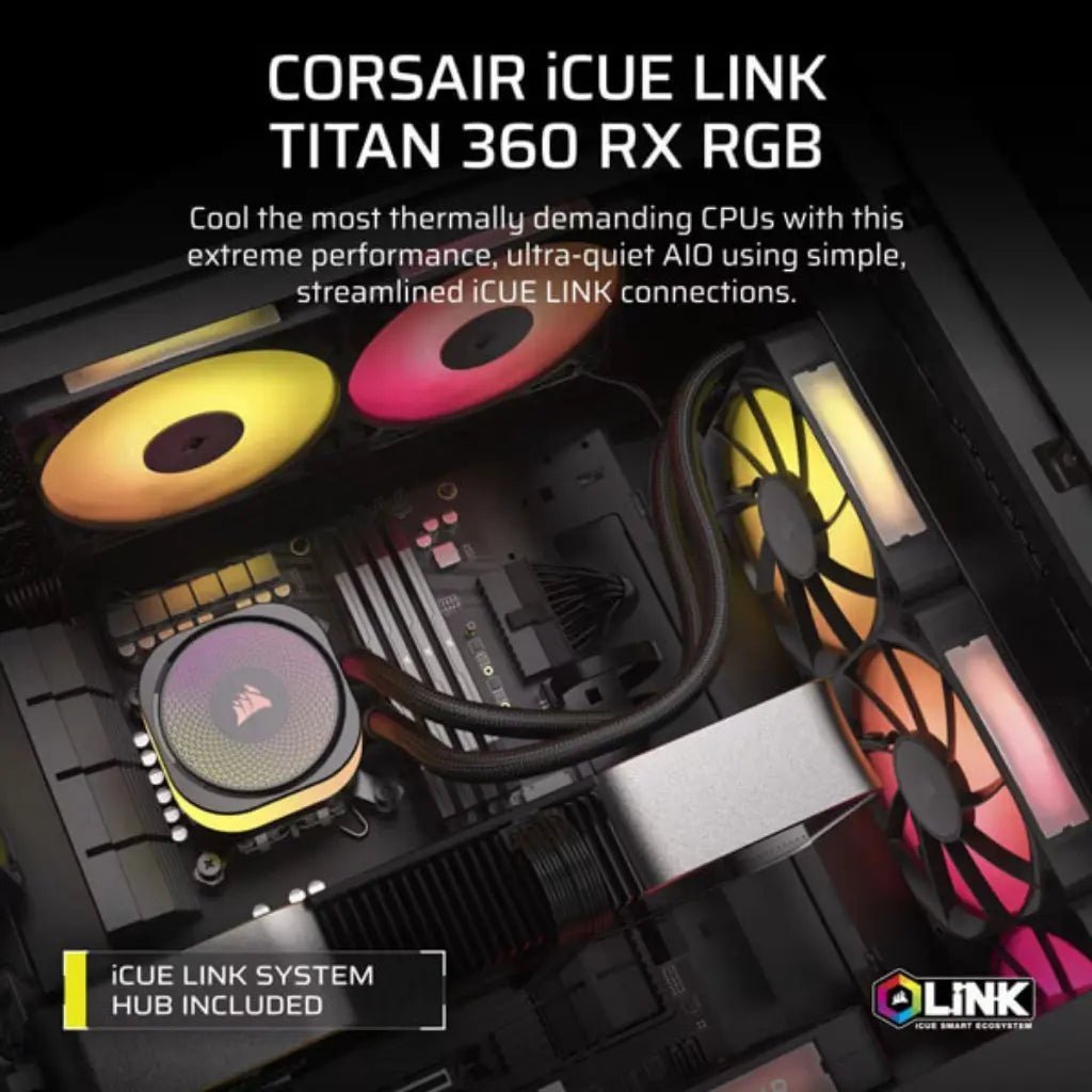 Corsair iCUE Link Titan 360mm RX RGB All-in-One Liquid CPU Cooler