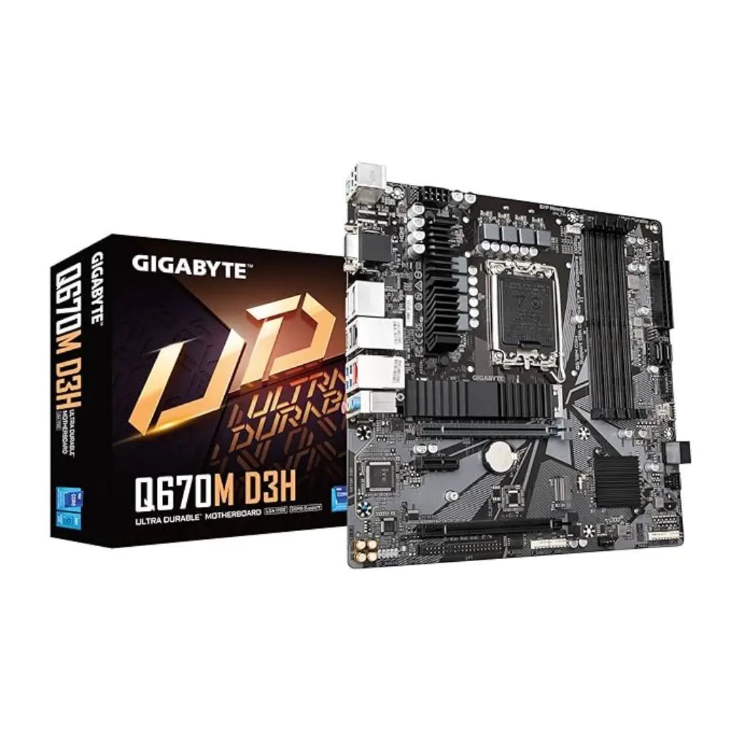 Gigabyte Q670M D3H DDR4 Intel Q670 LGA1700 Micro-ATX Motherboard for Business and Enterprise Gigabyte Q670M D3H DDR4 Intel Q670 LGA1700 Micro-ATX Motherboard for Business and Enterprise