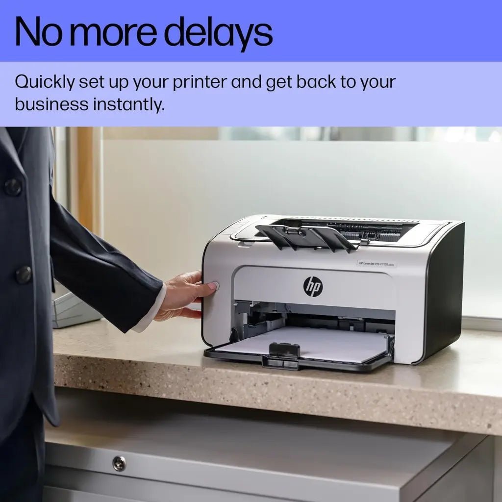 HP LaserJet Pro P1108 Plus Monochrome Laser Printer - 19 PPM Single Function HP LaserJet Pro P1108 Plus Monochrome Laser Printer - 19 PPM Single Function