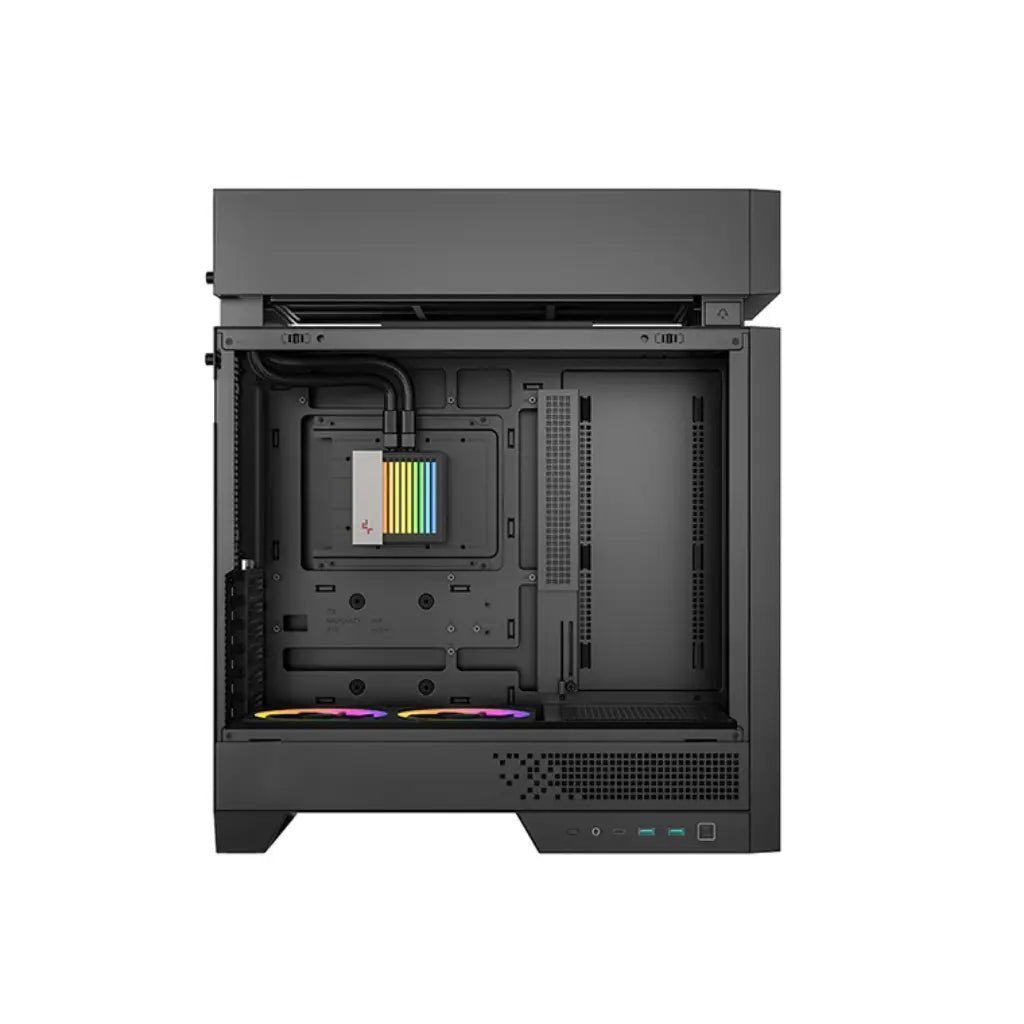 Deepcool CL6600 ATX Mid-Tower Case with Integrated 360mm ARGB Liquid Cooler and Dual Bottom ARGB Fans Deepcool CL6600 ATX Mid-Tower Case with Integrated 360mm ARGB Liquid Cooler and Dual Bottom ARGB Fans
