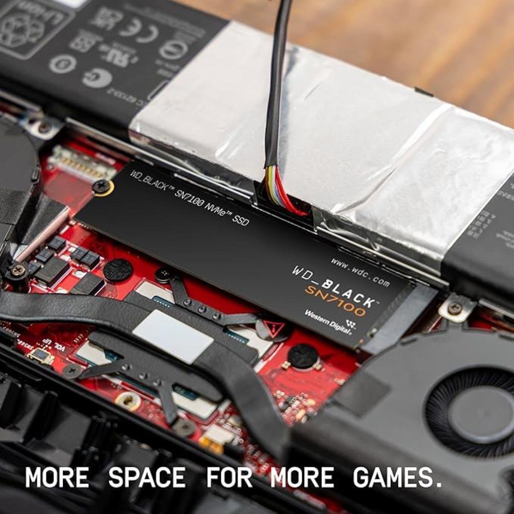 Western Digital WD_BLACK SN7100 2TB M.2 2280 NVMe PCIe Gen4 Internal Solid State Drive Western Digital WD_BLACK SN7100 2TB M.2 2280 NVMe PCIe Gen4 Internal Solid State Drive