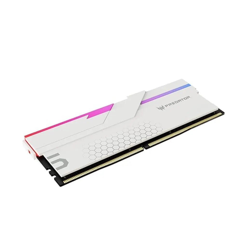 Acer Predator Hermes RGB 48GB (2x24GB) DDR5 7200MHz CL36 Desktop Memory Kit - White - Image 4