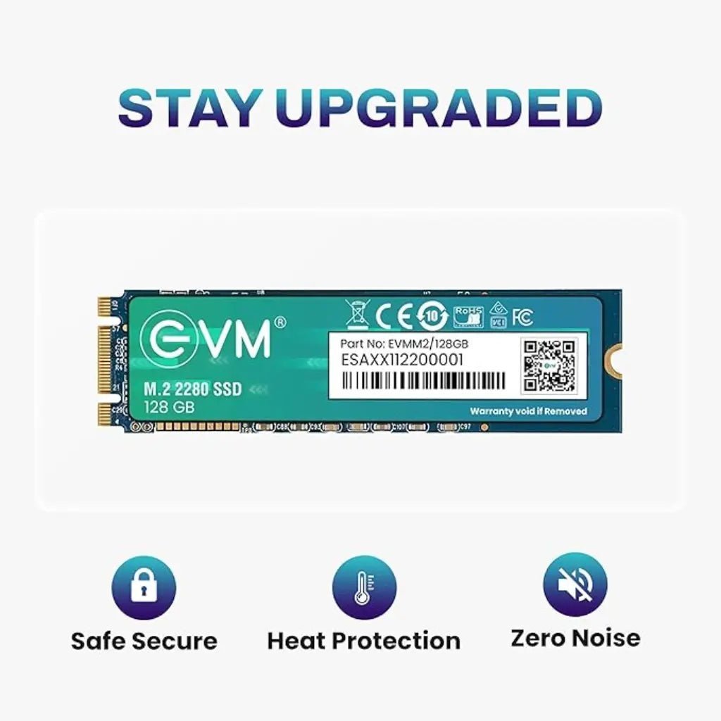 EVM 128GB M.2 SATA III 3D TLC NAND Internal Solid State Drive (SSD)