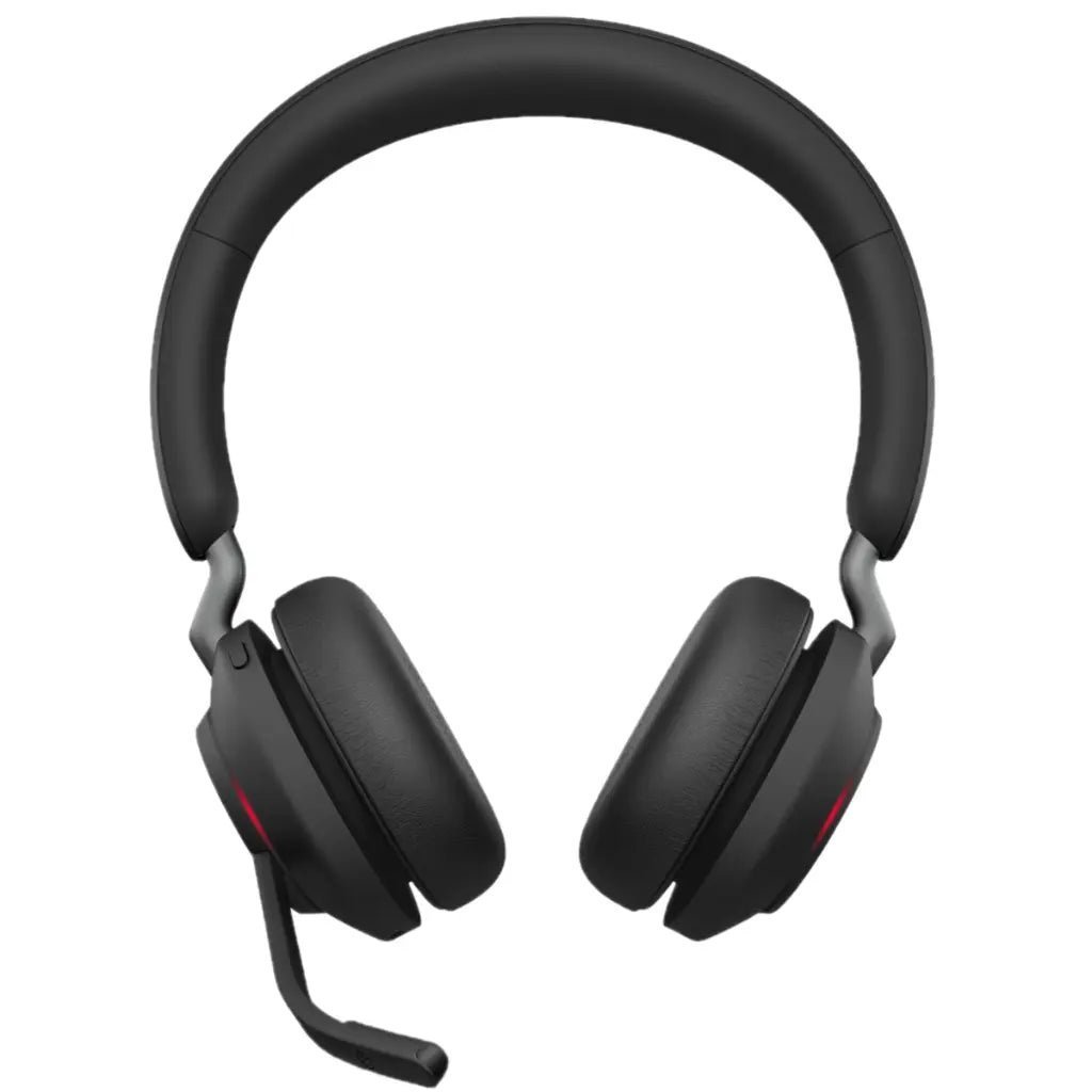Jabra Evolve2 65 MS Stereo Wireless Bluetooth Headset with USB-A Adapter and 40mm Speakers