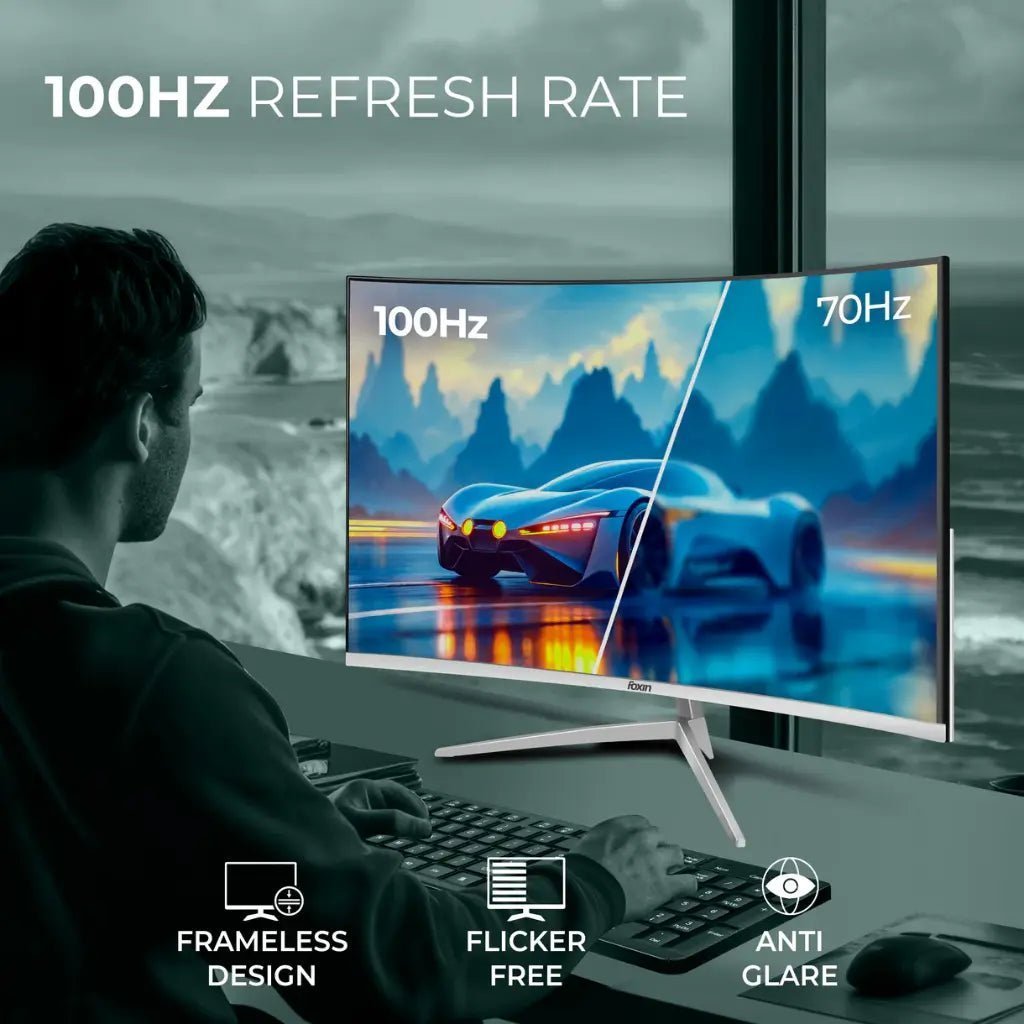 Foxin Elite Pro 24-Inch 100Hz Full HD 1080p Curved LED Gaming Monitor Foxin Elite Pro 24-Inch 100Hz Full HD 1080p Curved LED Gaming Monitor