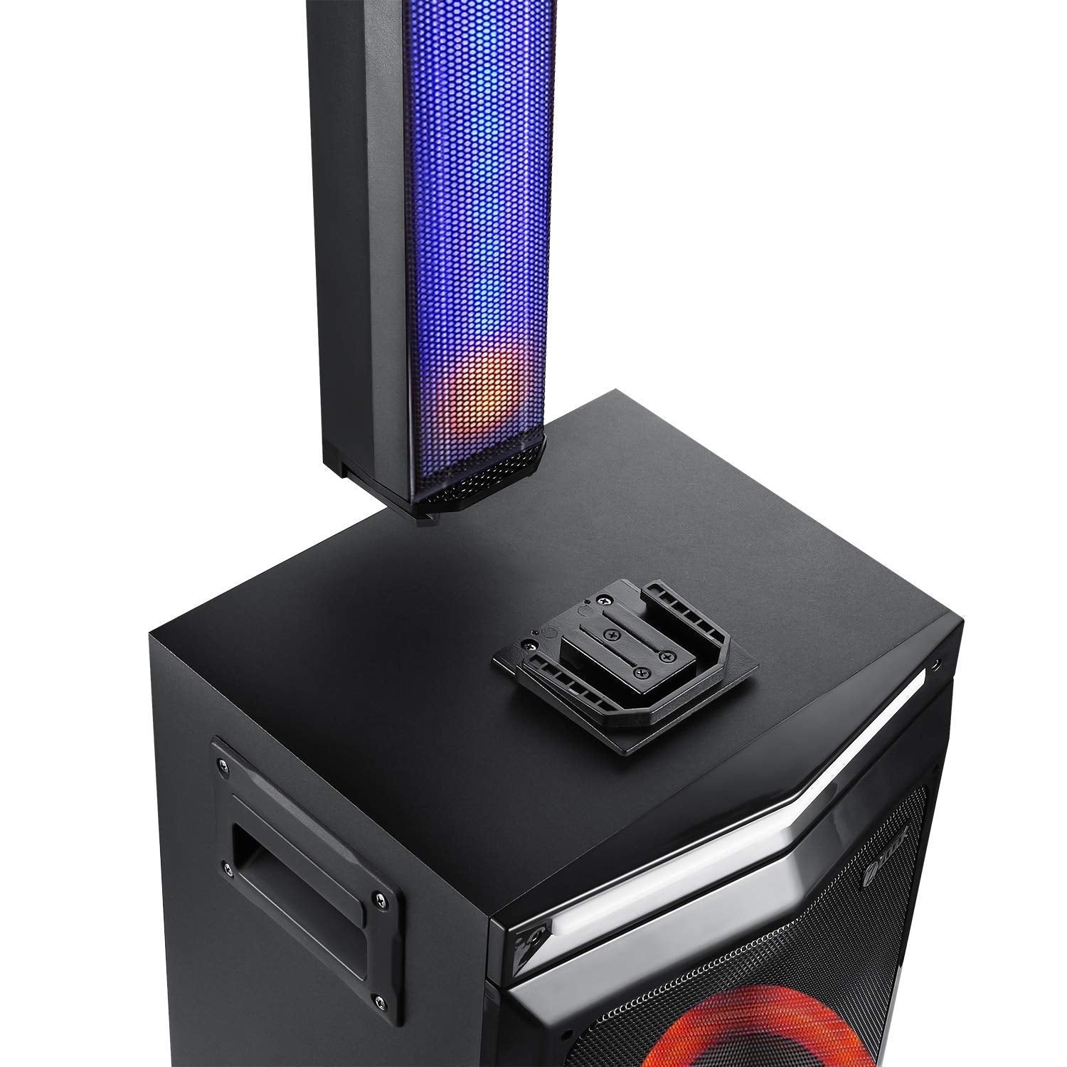 Zoook Party Rocker 100 Watts Bluetooth Party Speaker with Professional Class D Amplifier- 1 Wired & 1 Wireless Mic (Black) Zoook Party Rocker 100 Watts Bluetooth Party Speaker with Professional Class D Amplifier- 1 Wired & 1 Wireless Mic (Black)