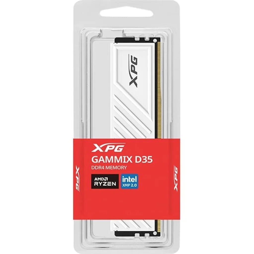 XPG GAMMIX D35 8GB DDR4 3200MHz CL16 Desktop Memory Module - White