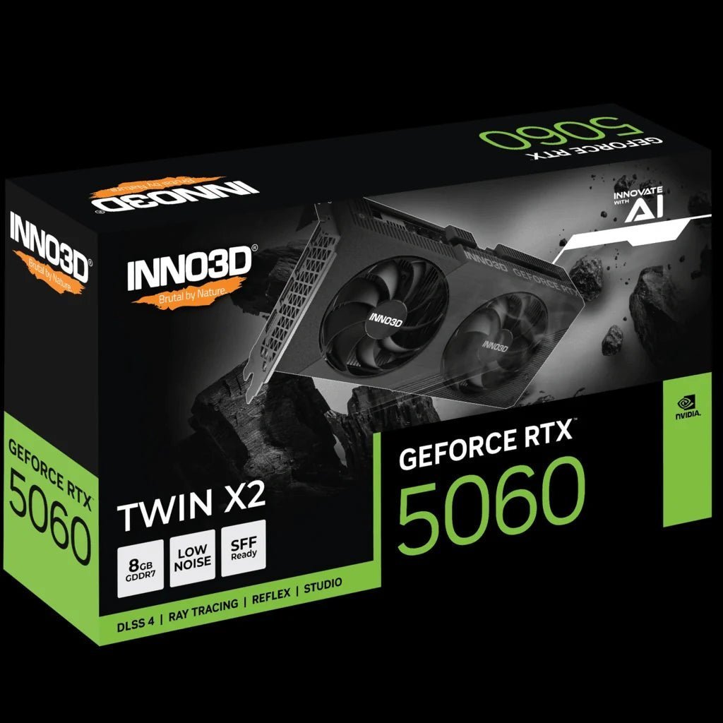 INNO3D GeForce RTX 5060 8GB TWIN X2 GDDR7 Gaming Graphics Card INNO3D GeForce RTX 5060 8GB TWIN X2 GDDR7 Gaming Graphics Card