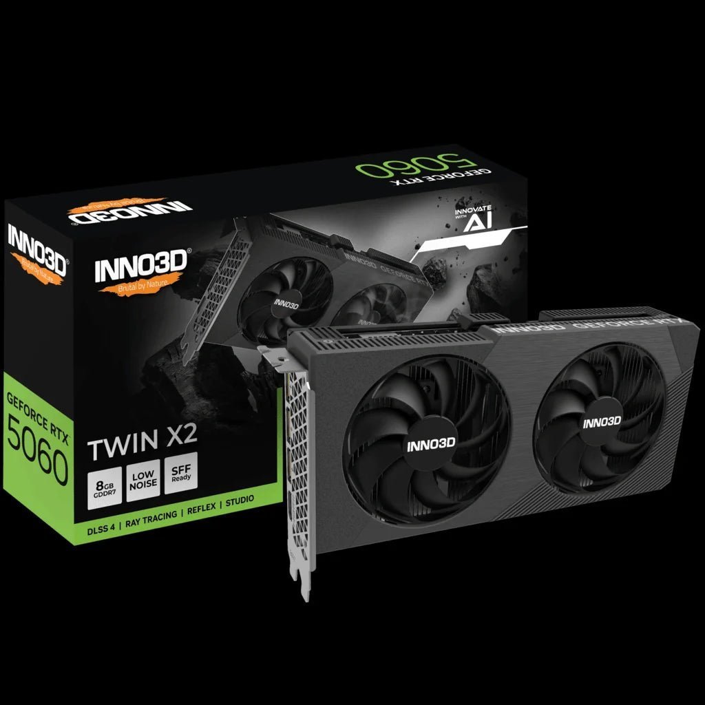 INNO3D GeForce RTX 5060 8GB TWIN X2 GDDR7 Gaming Graphics Card INNO3D GeForce RTX 5060 8GB TWIN X2 GDDR7 Gaming Graphics Card