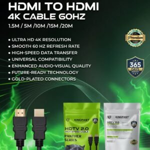 KINGFAST High-Speed HDMI to HDMI Male-to-Male Cable