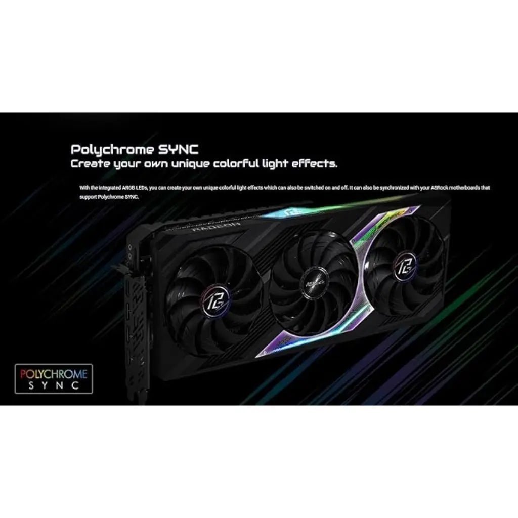 ASRock AMD Radeon RX 7800 XT Phantom Gaming 16GB GDDR6 Overclocked Graphics Card ASRock AMD Radeon RX 7800 XT Phantom Gaming 16GB GDDR6 Overclocked Graphics Card
