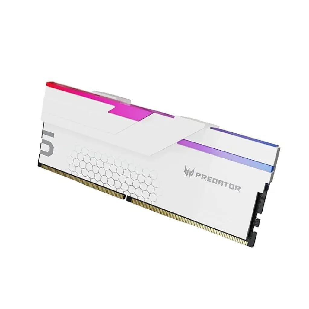 Acer Predator Hermes RGB 48GB (2x24GB) DDR5 7200MHz CL36 Desktop Memory Kit - White - Image 5