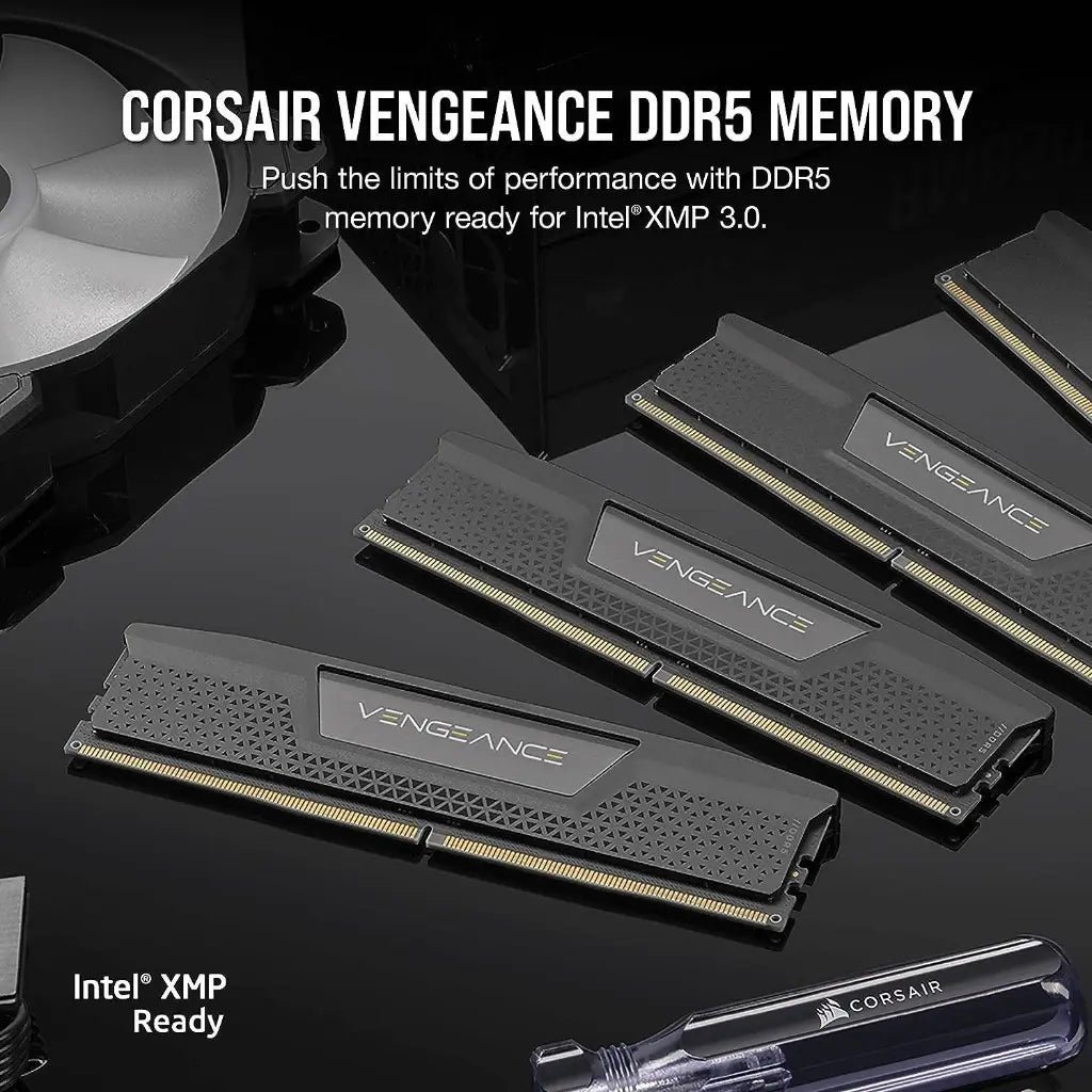 Corsair Vengeance 96GB (4x24GB) DDR5 5600MHz CL40 Desktop Memory Kit - Black