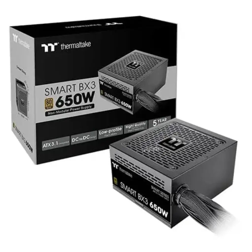 Thermaltake Smart BX3 650W 80 Plus Bronze Certified ATX 3.1 Non-Modular Power Supply