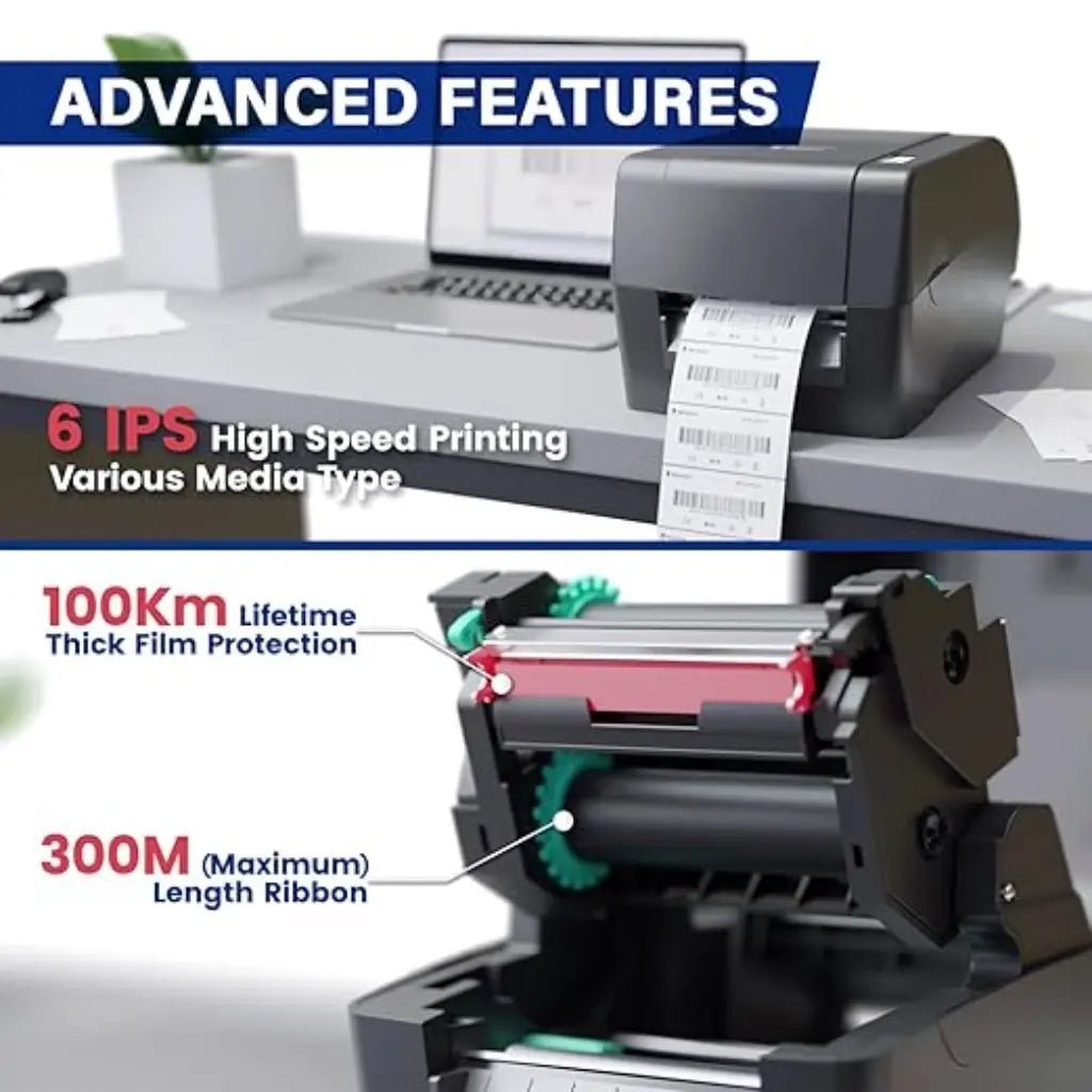 Newland NLS-LP410-IN 4-Inch Desktop Thermal Barcode and Shipping Label Printer Newland NLS-LP410-IN 4-Inch Desktop Thermal Barcode and Shipping Label Printer