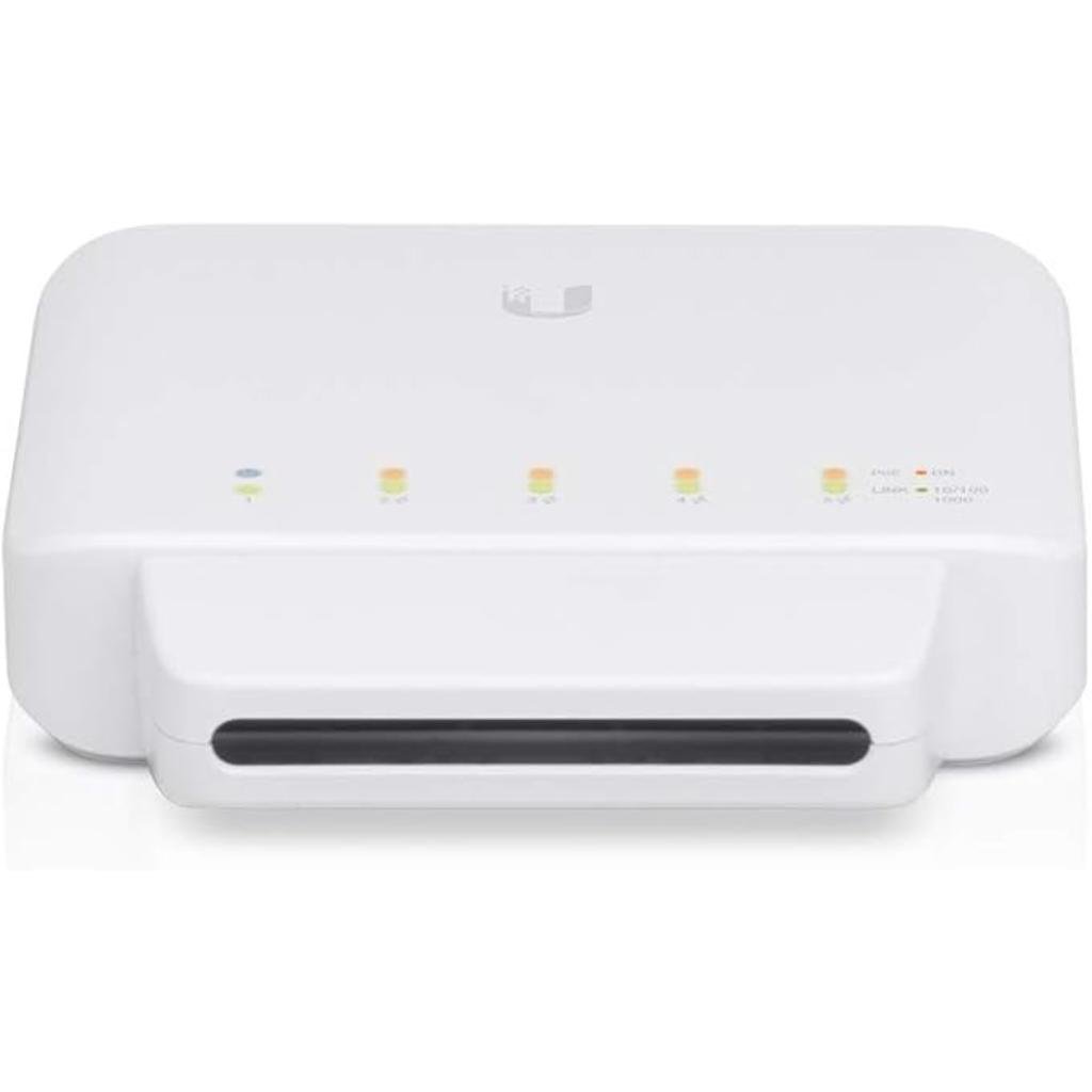 Ubiquiti UniFi Switch Flex (USW-FLEX) 5-Port Layer 2 PoE Managed Indoor/Outdoor Switch Ubiquiti UniFi Switch Flex (USW-FLEX) 5-Port Layer 2 PoE Managed Indoor/Outdoor Switch