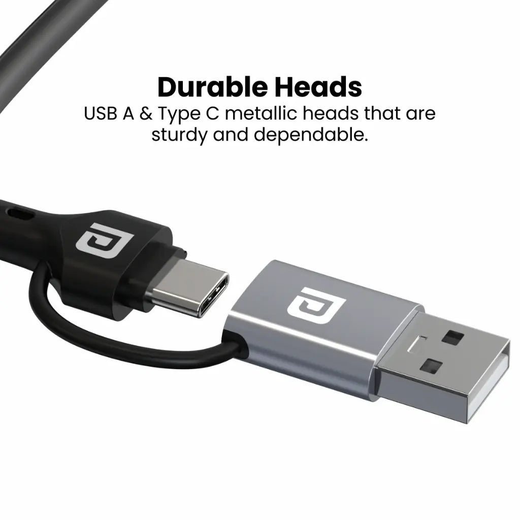 Portronics Mport 7 (POR 1792) 7-Port USB Hub with Type-C and USB-A Convertible Connectors