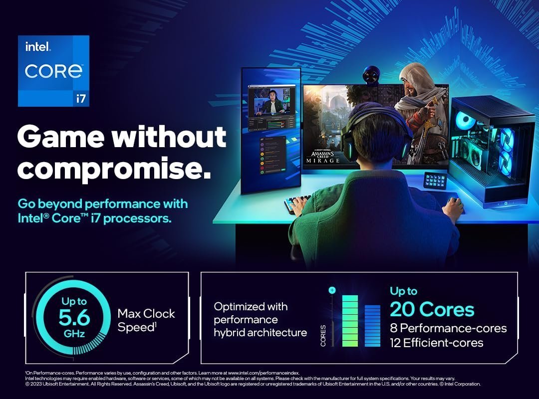 Intel Core i7-14700K 20 Cores 28 Threads 33MB Cache 5.6 GHz LGA 1700 14th Gen RAPTOR LAKE Desktop Processor - Image 2