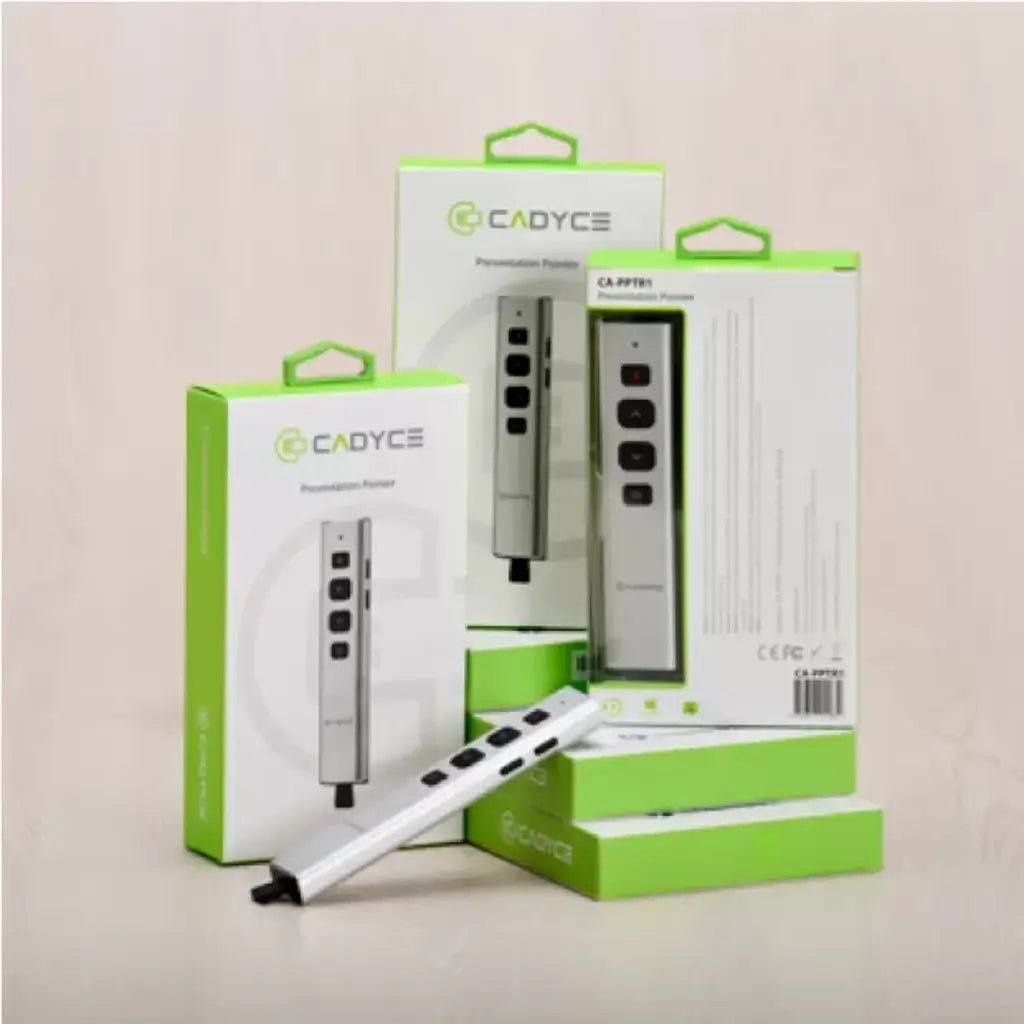 Cadyce CA-PPTR1 Wireless Presentation Pointer with Red Laser and 30-Meter Range