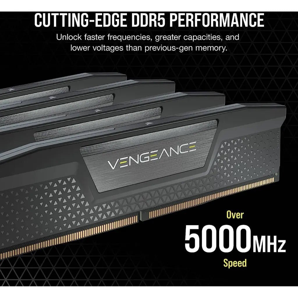 Corsair Vengeance 96GB (4x24GB) DDR5 5600MHz CL40 Desktop Memory Kit - Black