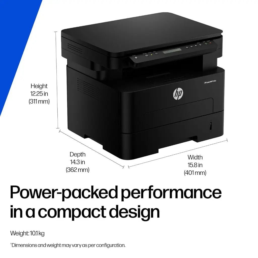 HP Laser MFP 323D Monochrome Multifunction Laser Printer with Automatic Duplex Printing and Scanner