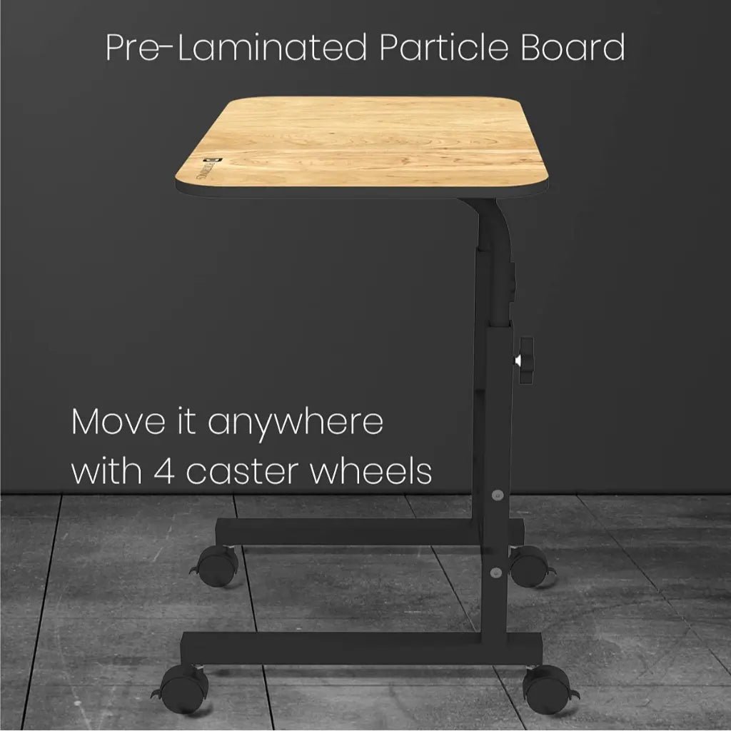 Portronics My Buddy D POR 1376 Ergonomic Adjustable Portable Laptop Desk with Rolling Wheels Portronics My Buddy D POR 1376 Ergonomic Adjustable Portable Laptop Desk with Rolling Wheels
