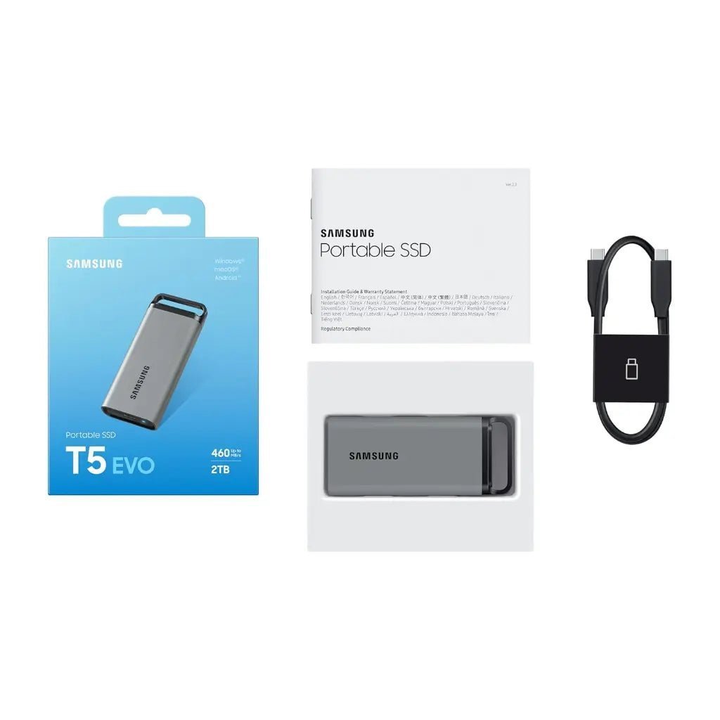 Samsung T5 EVO 4TB USB 3.2 Gen 1 Portable External Solid State Drive
