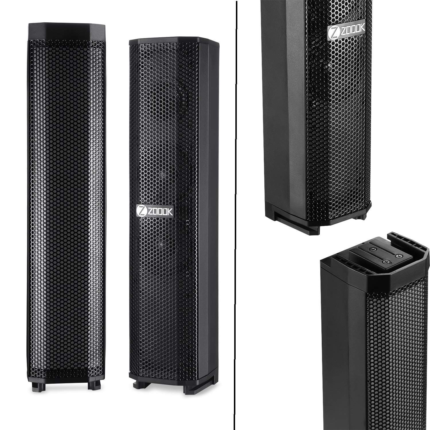 Zoook Party Rocker 100 Watts Bluetooth Party Speaker with Professional Class D Amplifier- 1 Wired & 1 Wireless Mic (Black) Zoook Party Rocker 100 Watts Bluetooth Party Speaker with Professional Class D Amplifier- 1 Wired & 1 Wireless Mic (Black)
