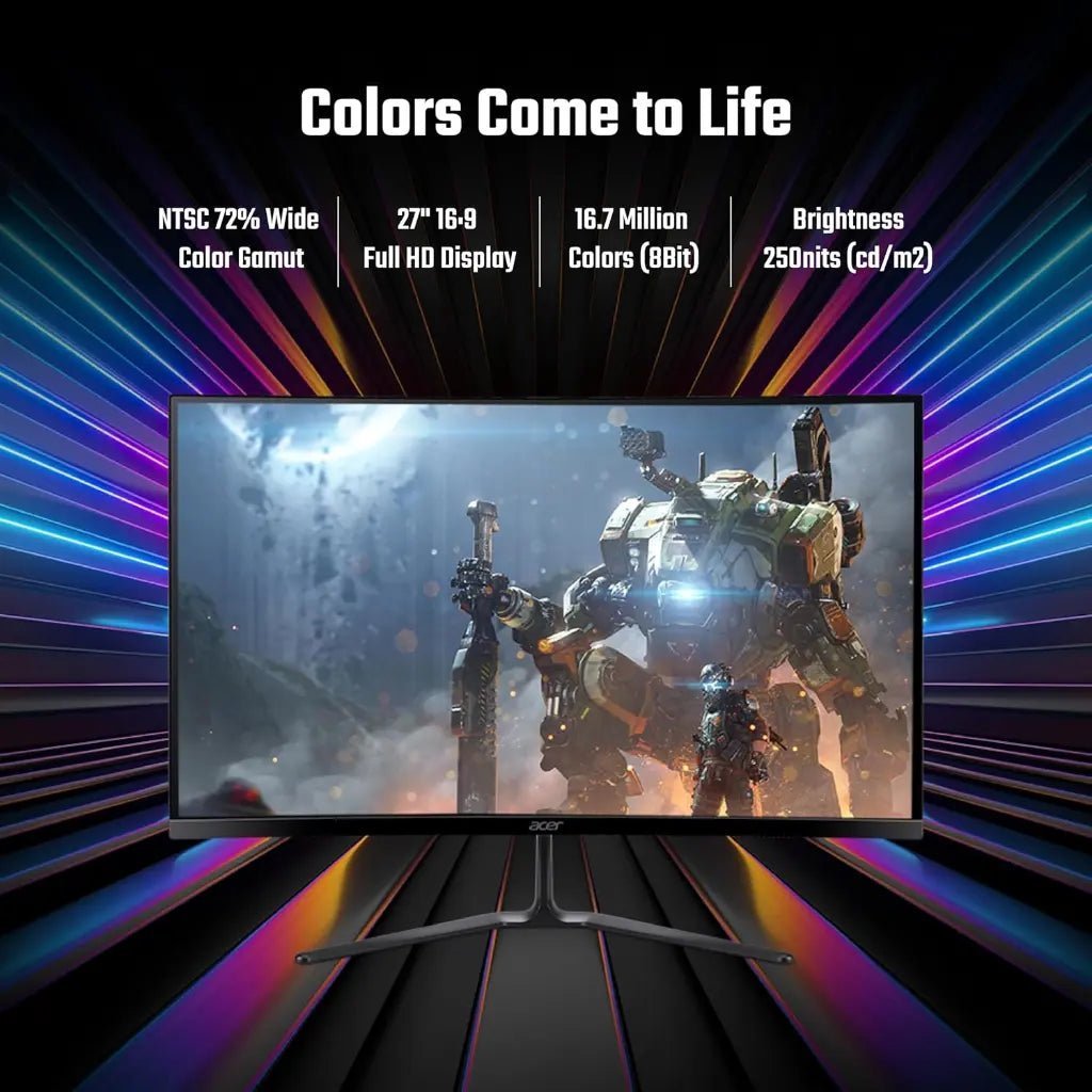 Acer ED270U S3 27-inch WQHD 1440p 180Hz 1ms Curved Gaming Monitor